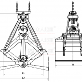機械抓斗VSG四索雙顎瓣抓斗