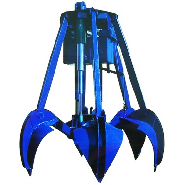 六瓣空中打開抓斗 grab of six petals open in air