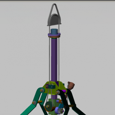 單索單導柱抓斗  grab of single and single pillar