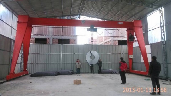 臨沂5噸MH型單梁門式起重機 MH type single girder gantry crane(5t in Linyi Shandon ...